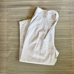 WHO WHAT WEAR High waist casual pants with tie belt